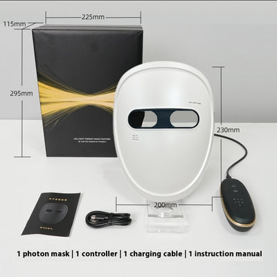 Rechargeable Mask Face LED Color Light Domestic Beauty Apparatus by Glamytek