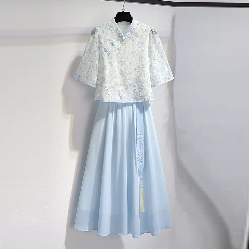 Green Han dress for women's wear