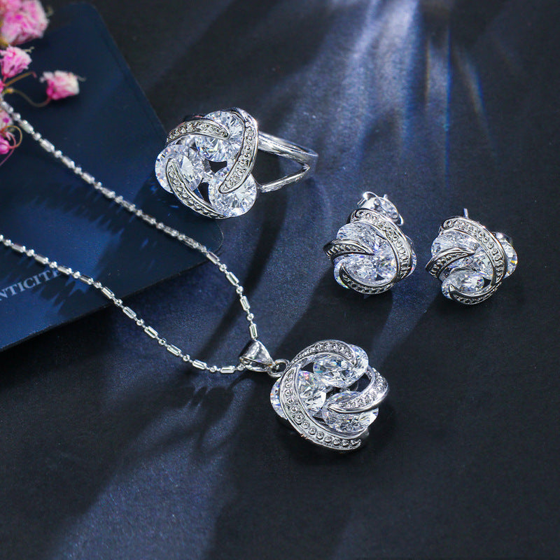 Zircon jewelry set by Glamytek