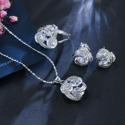 Zircon jewelry set by Glamytek