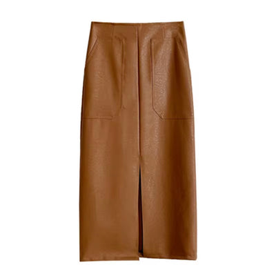 European And American Temperament Deep Split Skirt by Glamytek