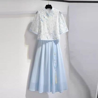 Green Han dress for women's wear