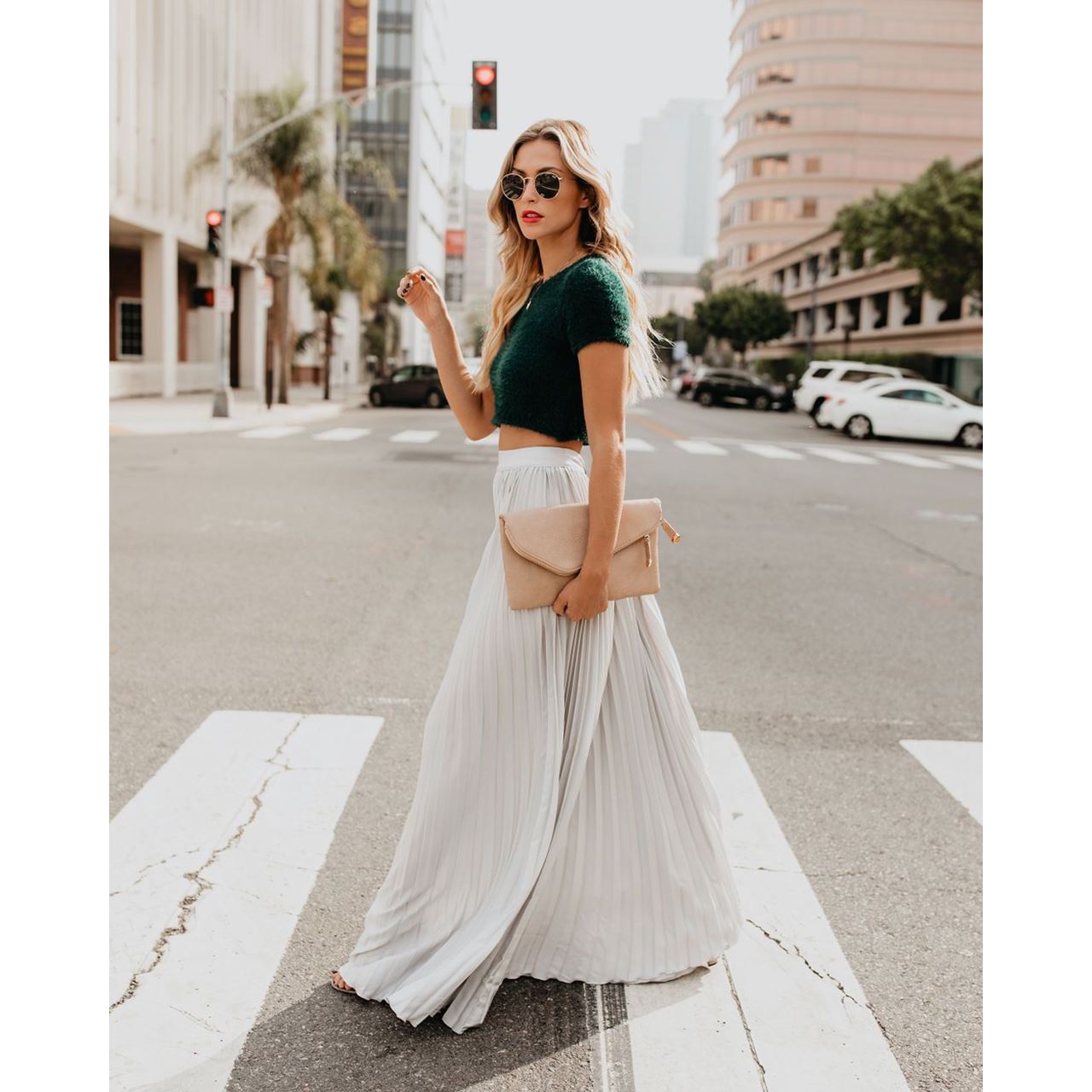 Women fashion casual skirt girls high Waist long skirts by Glamytek