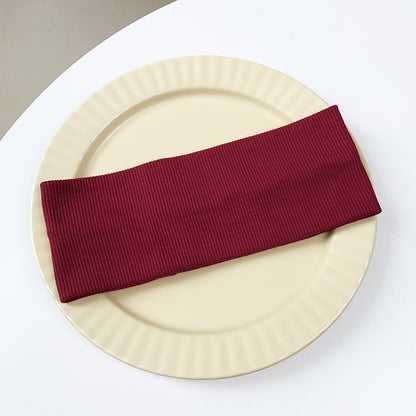 Wide-brimmed elastic hair band