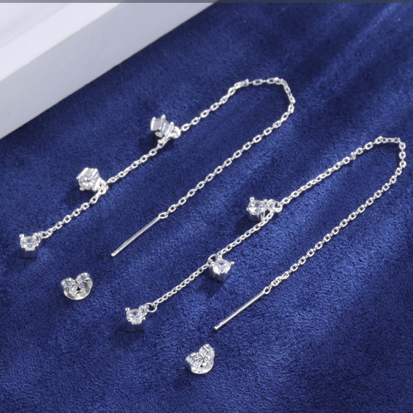Jewelry Delicate Earrings Simple Zircon Ear Hook Simple Graceful by Glamytek