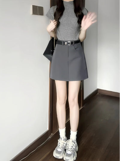 Grey Skirt by Glamytek