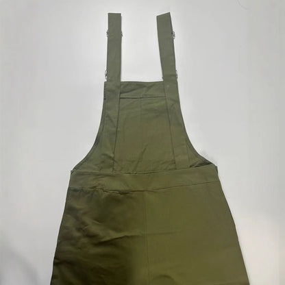 Vintage green belt pants for women