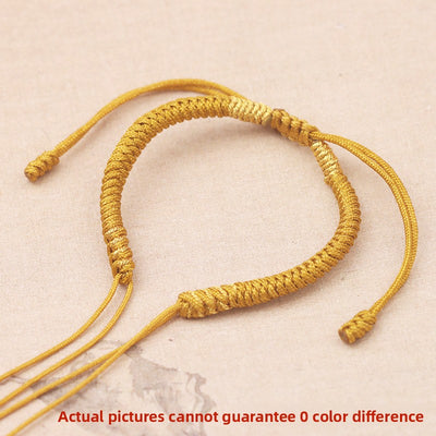 Gold wire diamond knot bracelet