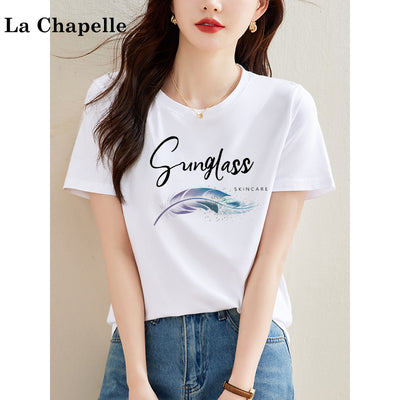 Pure cotton long-sleeved short-sleeved t-shirt for women by Glamytek