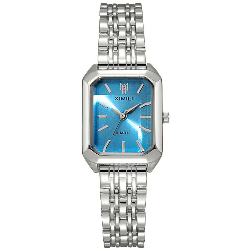 Ladies Quartz Watch with Steel Band by Glamytek