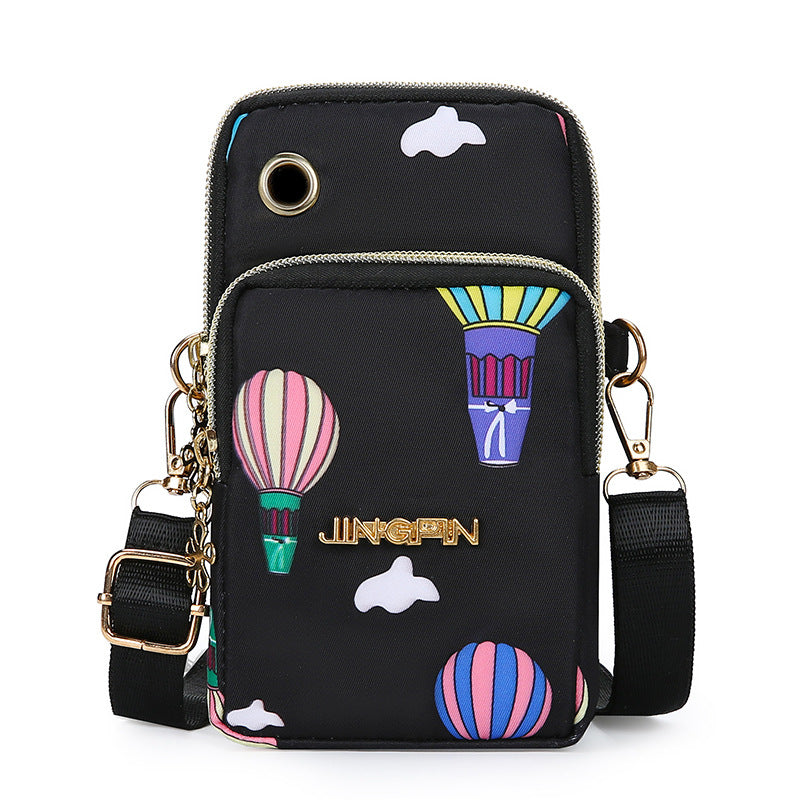 Three-Layer Mobile Phone Cross-Body Bag
