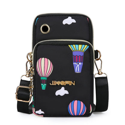 Three-Layer Mobile Phone Cross-Body Bag