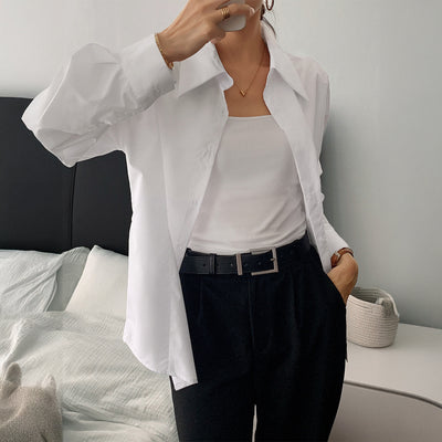 Casual Long Sleeve Button Top Shirt Women's Clothing by Glamytek
