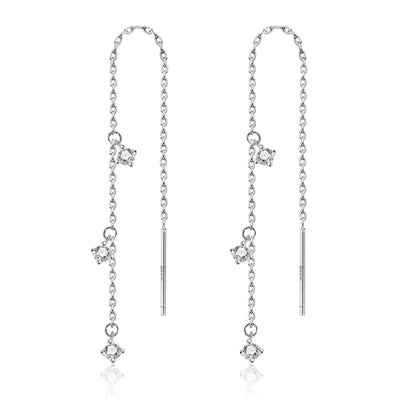 Jewelry Delicate Earrings Simple Zircon Ear Hook Simple Graceful by Glamytek