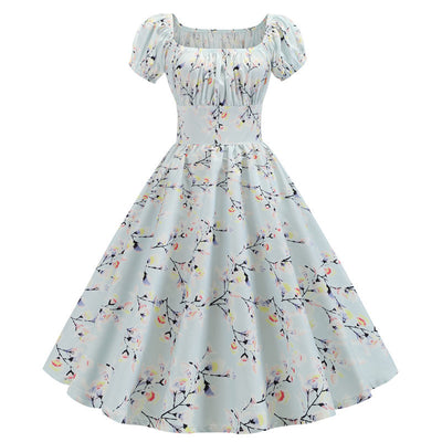Summer retro print dress by Glamytek