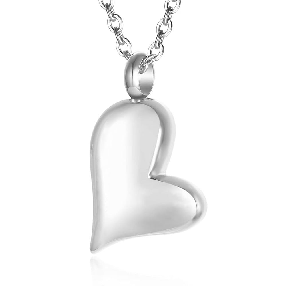 Personalized Heart-shaped Stainless Steel Pendant Necklace