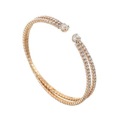 Elastic multi-row combination large bracelet