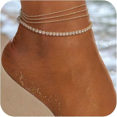 Trendy Hip-Hop Cuban Chain Anklet