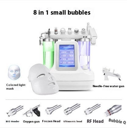 Beauty Instrument Cleaner Face Oxygen Injection Skin Spray Beauty Salon Mesotherapy Color Light Mask Beauty Instrument by Glamytek