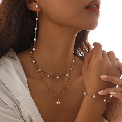 Fashion Imitation Pearl Necklace
