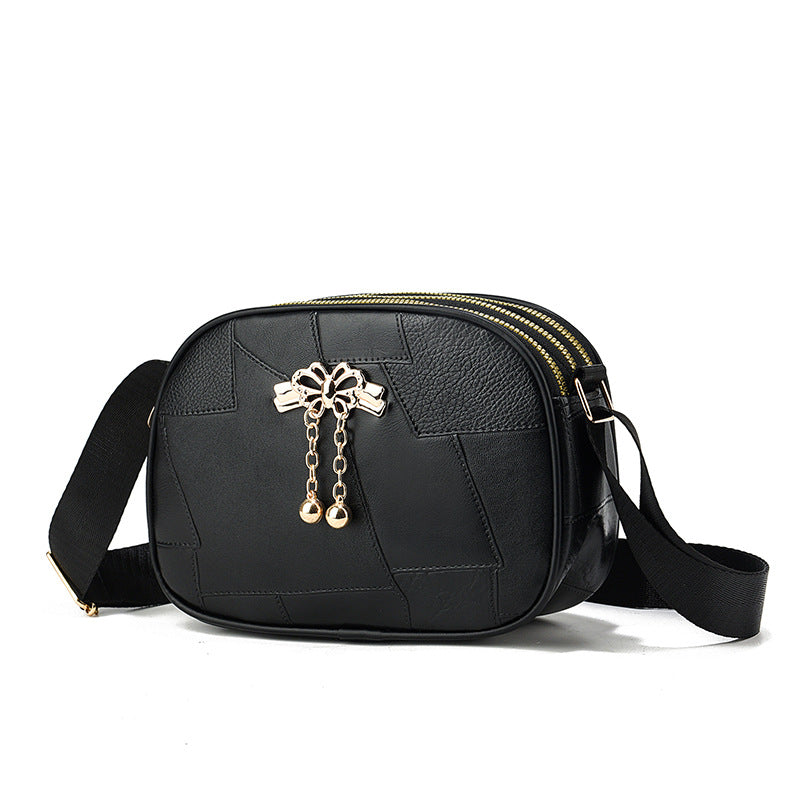 Trendy Spliced PU Women's Shoulder Bag