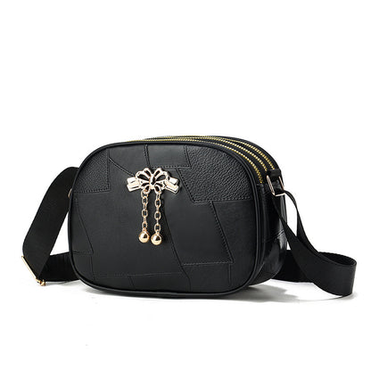 Trendy Spliced PU Women's Shoulder Bag
