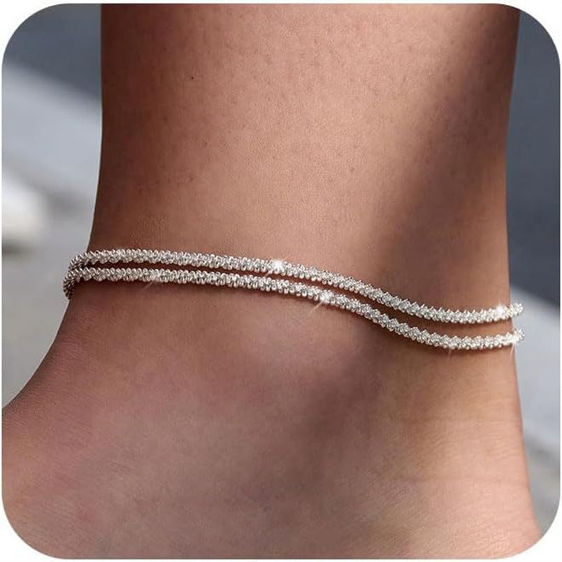 Trendy Hip-Hop Cuban Chain Anklet