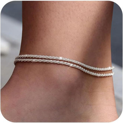 Trendy Hip-Hop Cuban Chain Anklet