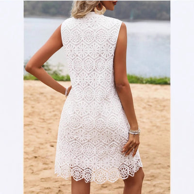 Summer New European And American Fashion Vacation Lace Dress by Glamytek