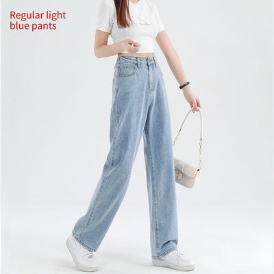 Summer Thin Elastic Waisted Jeans For Women by Glamytek