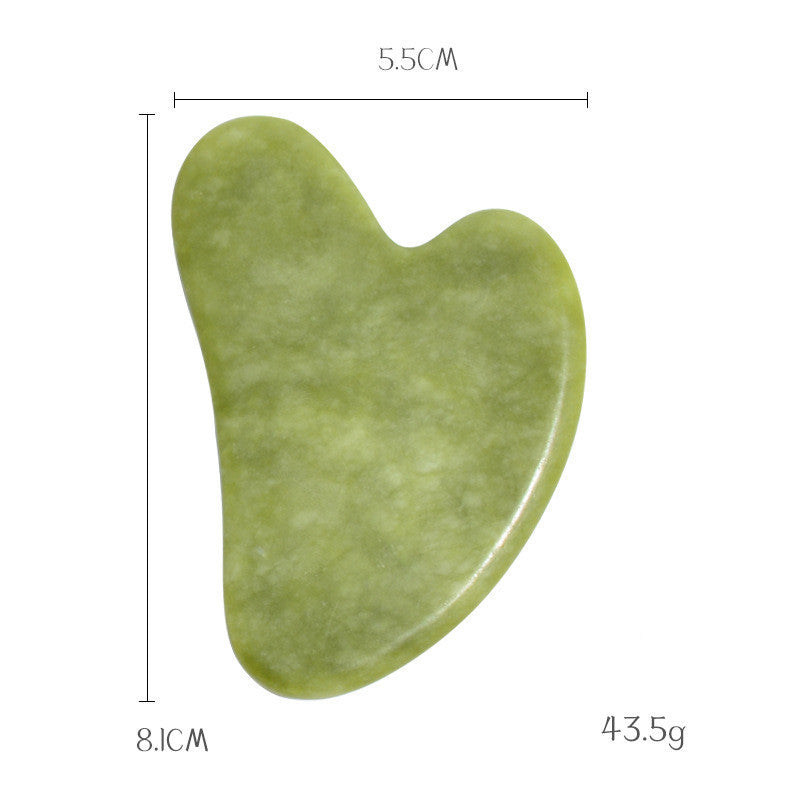 Green Phoenix Jade Gua Sha Massage Board Face Care by Glamytek