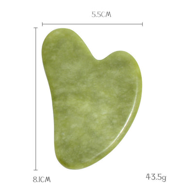 Green Phoenix Jade Gua Sha Massage Board Face Care by Glamytek