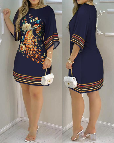 Fashion printed dress women by Glamytek