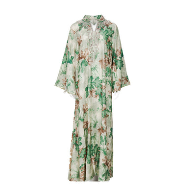 Summer Gown Dress Printed Dress by Glamytek