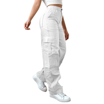 Waist Button Strip Zipper With Pockets Outdoor Mountaineering Leisure Overalls Trousers by Glamytek