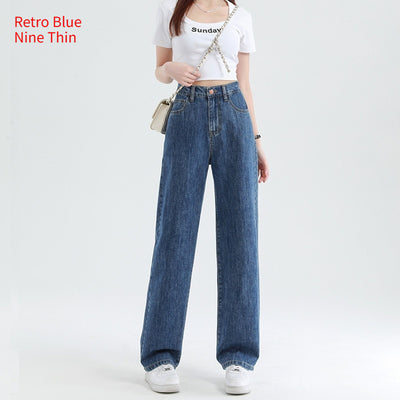 Summer Thin Elastic Waisted Jeans For Women by Glamytek
