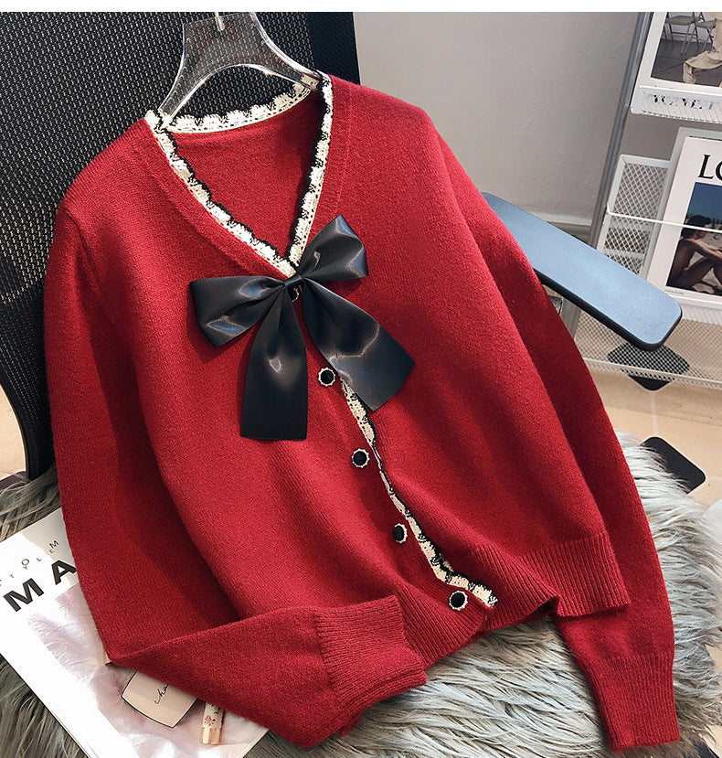 Women's Lace Knitted Cardigan