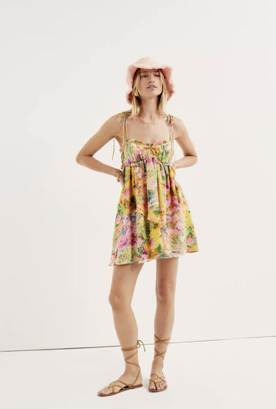 Shoulder lace-up halter dress by Glamytek