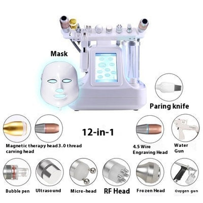 Beauty Instrument Cleaner Face Oxygen Injection Skin Spray Beauty Salon Mesotherapy Color Light Mask Beauty Instrument by Glamytek