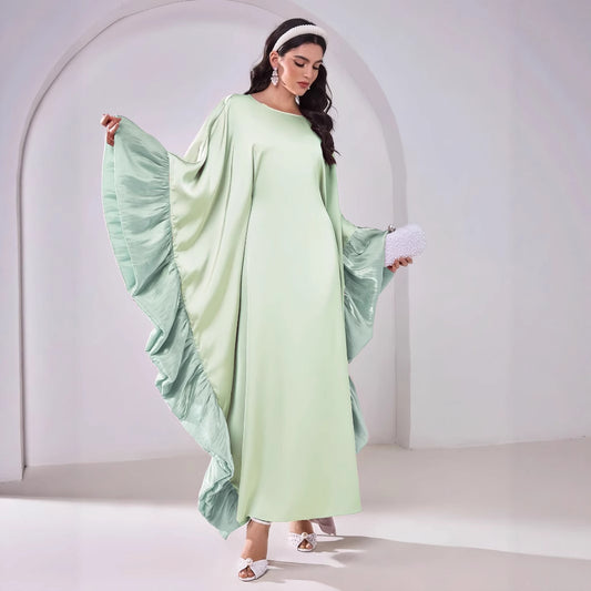 Long robe batwing sleeve blouse