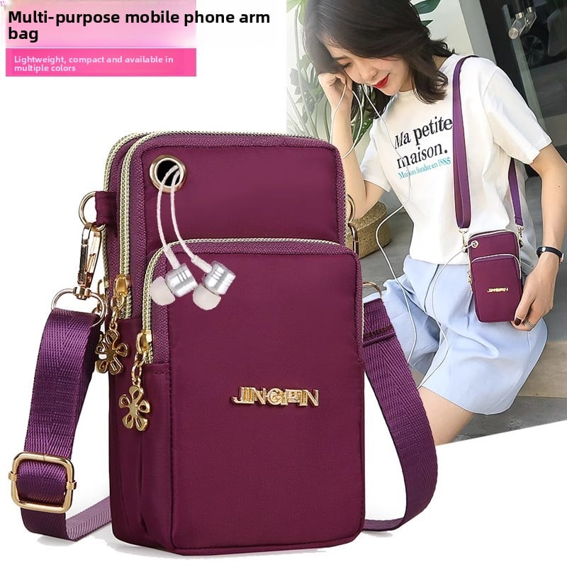Three-Layer Mobile Phone Cross-Body Bag