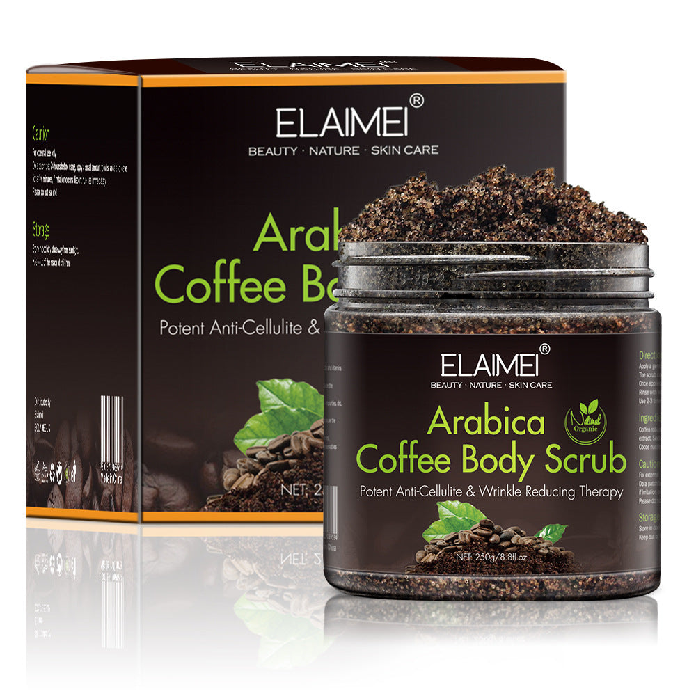 Coffee scrub exfoliating body scrub by Glamytek