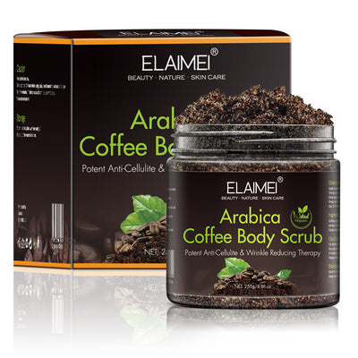 Coffee scrub exfoliating body scrub by Glamytek