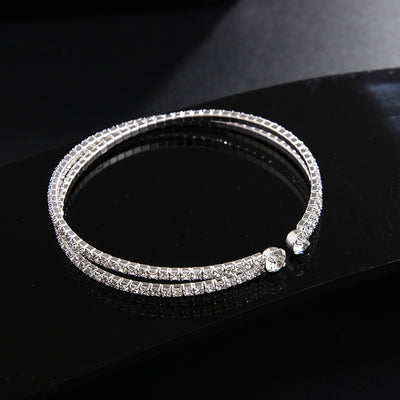 Elastic multi-row combination large bracelet