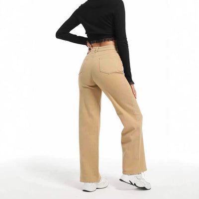 Autumn Straight Jeans Women's Wide Leg by Glamytek