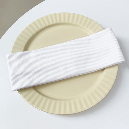 Wide-brimmed elastic hair band