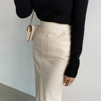 European And American Temperament Deep Split Skirt by Glamytek