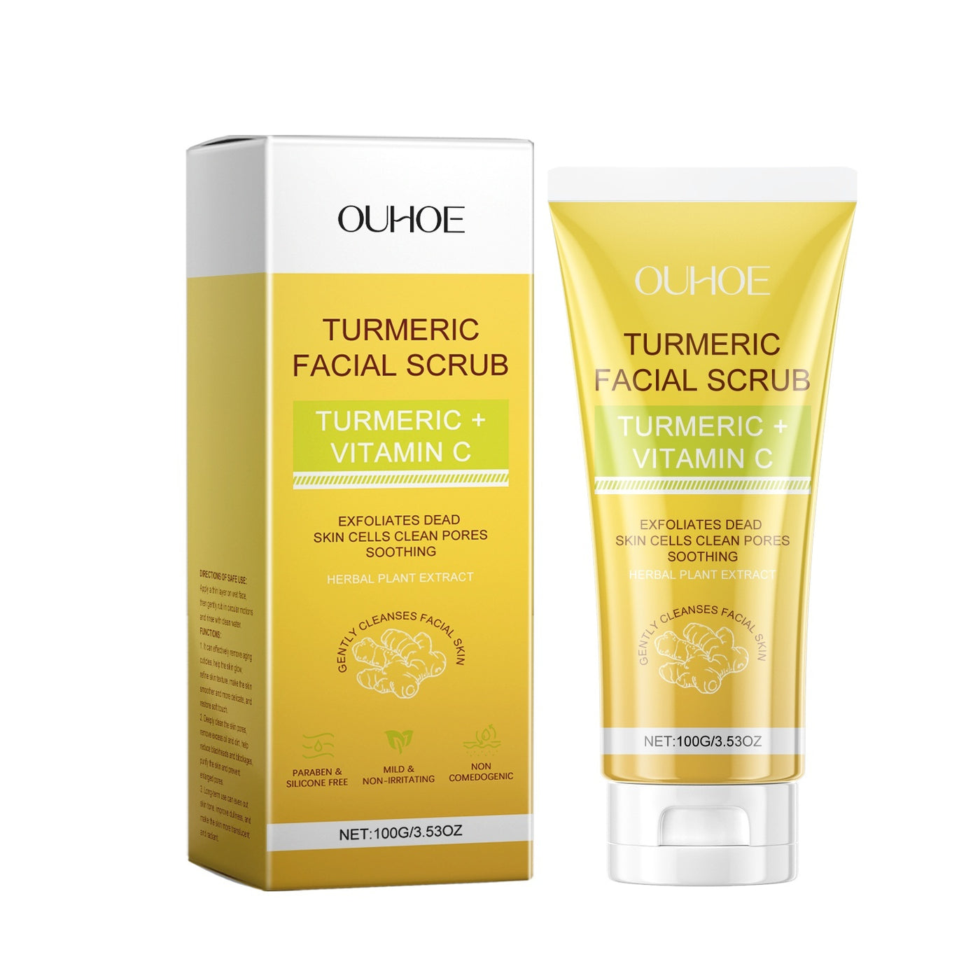 Turmeric Exfoliating Facial Scrub by Glamytek