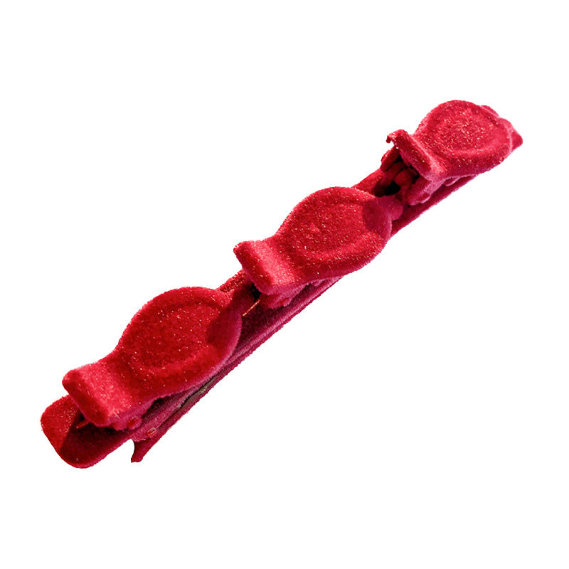 Flocked Braided Hairpin for Women