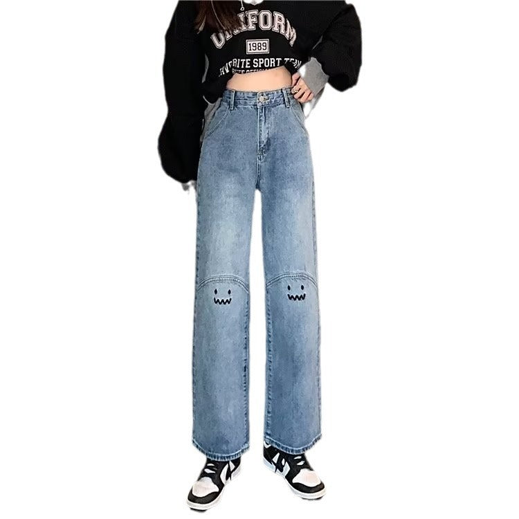 Chubby Girl Wear Plus Size Straight Jeans For Women by Glamytek